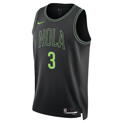 New Orleans Pelicans Black 2025-2026 City Edition Jersey Jordan Poole #3