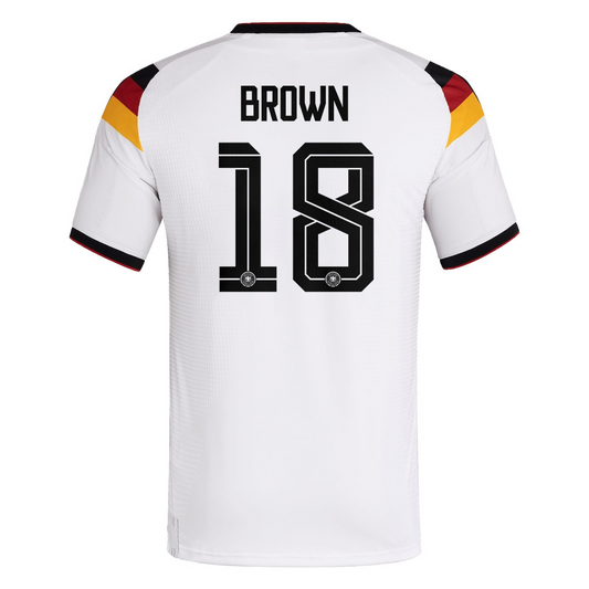 Germany 2026 Home Jersey Nathaniel Brown #18