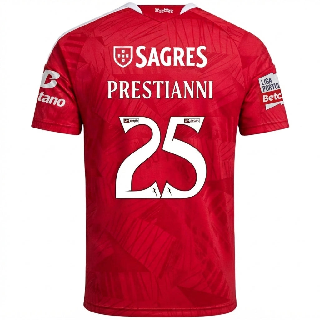 Benfica 26/27 Home Jersey Gianluca Prestianni #25