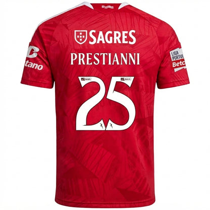 Benfica 26/27 Home Jersey Gianluca Prestianni #25