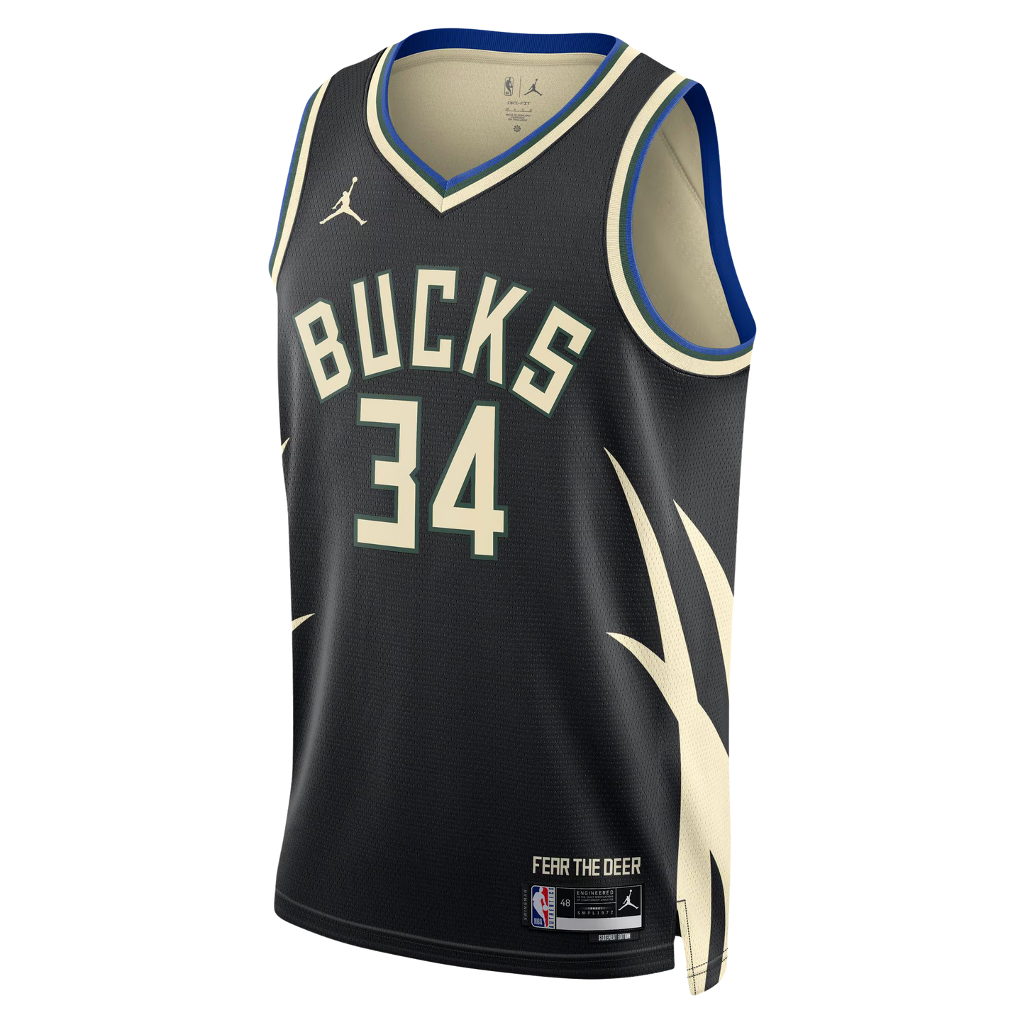 Milwaukee Bucks Black Statement Jersey Giannis Antetokounmpo #34