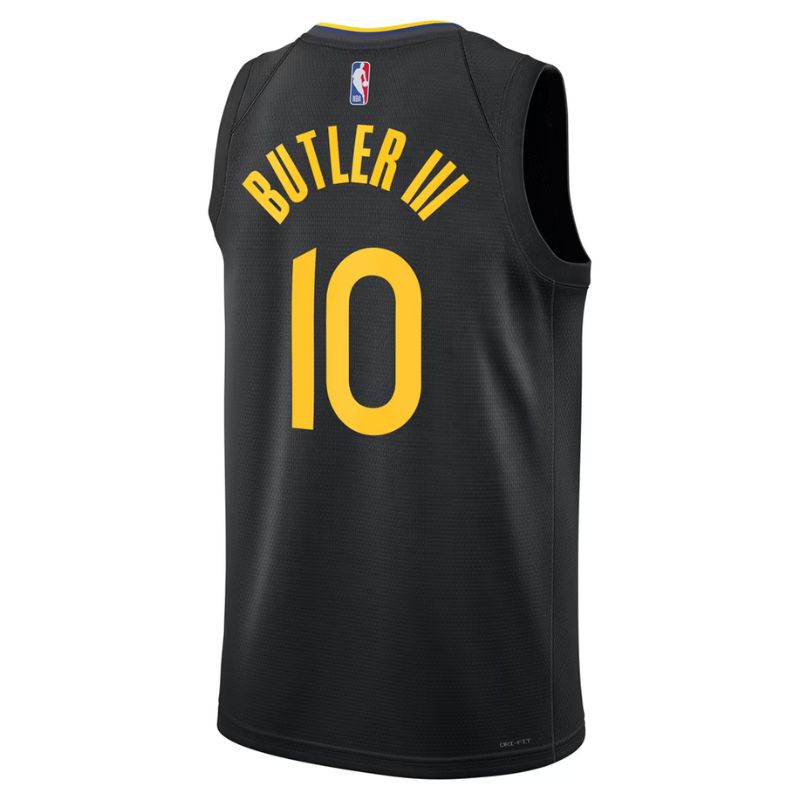 Golden State Warriors Black Statement Edition Jersey Jimmy Butler #10 back