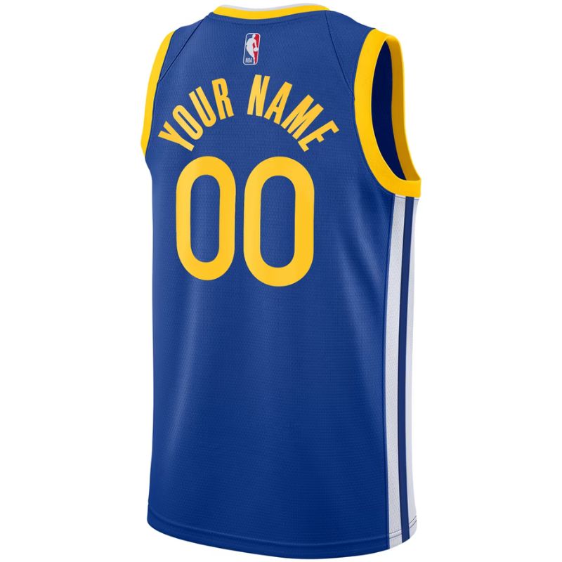 Golden State Warriors Royal Icon Edition Jersey Custom back