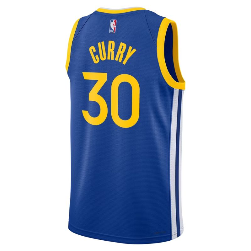 Golden State Warriors Royal Icon Edition Jersey Stephen Curry #30 back