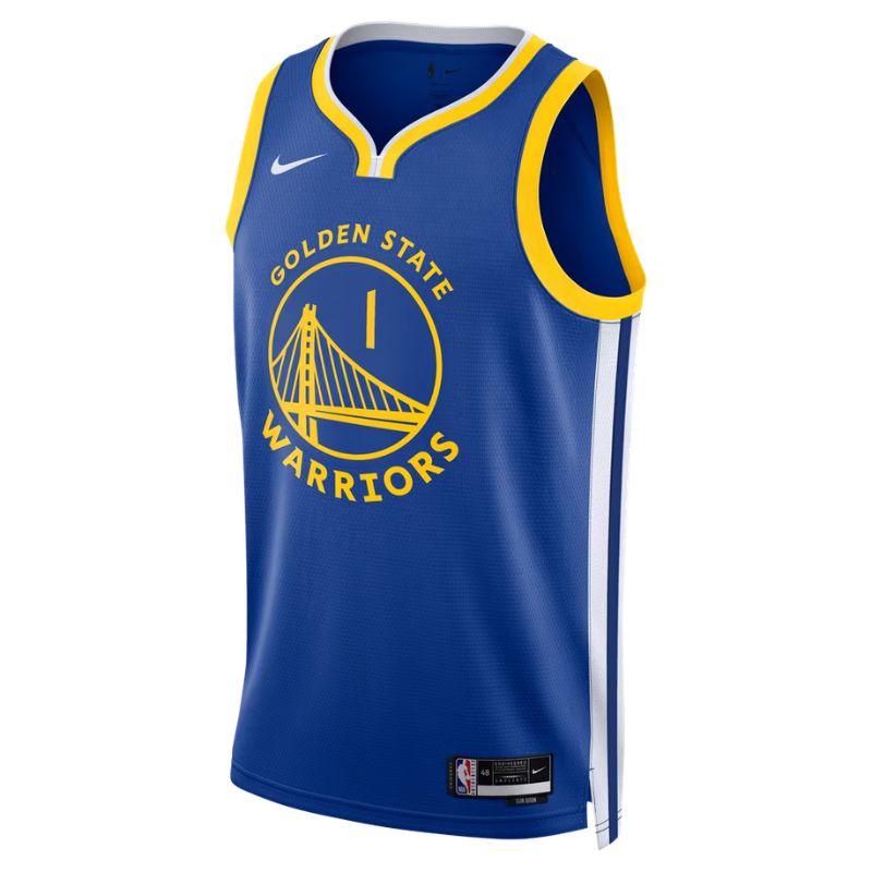 Golden State Warriors Royal Icon Edition Jersey Yaxel Lendeborg #1 front