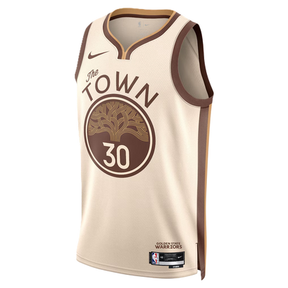 Golden State Warriors Tan 2025-2026 City Edition Jersey Stephen Curry #30