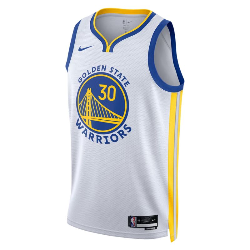 Golden State Warriors White Association Edition Jersey Stephen Curry #30 front