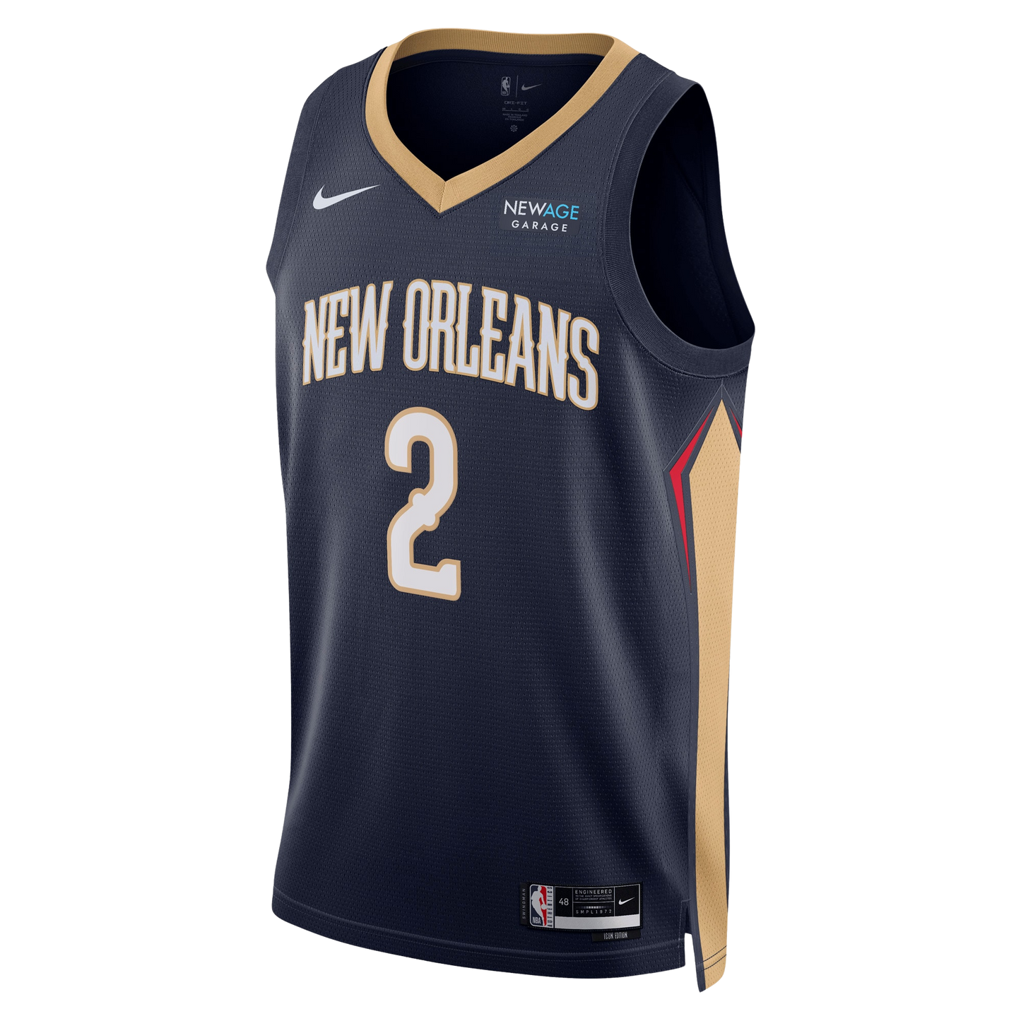 New Orleans Pelicans Navy Icon Jersey Herbert Jones #2