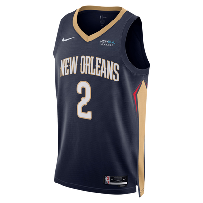 New Orleans Pelicans Navy Icon Jersey Herbert Jones #2