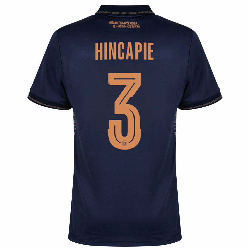 Ecuador 2026 Away Jersey Piero Hincapié #3