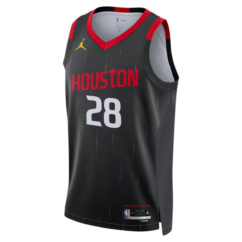 Houston Rockets Black Statement Edition Jersey Alperen Şengün #28 front