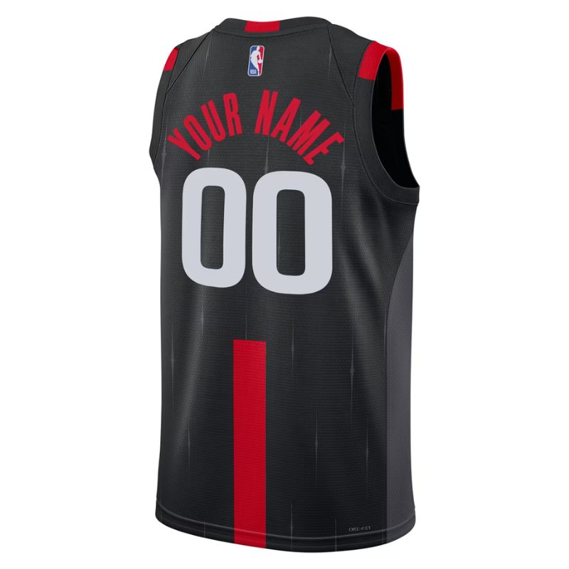 Houston Rockets Black Statement Edition Jersey Custom back