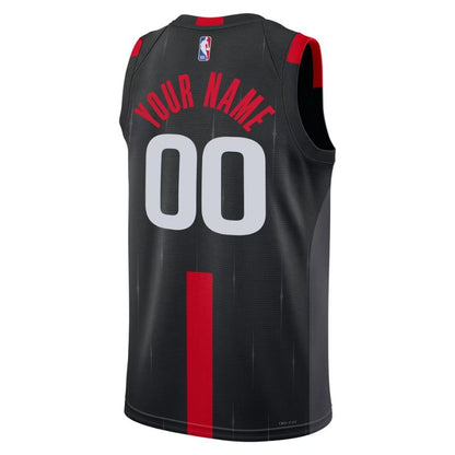 Houston Rockets Black Statement Edition Jersey Custom back