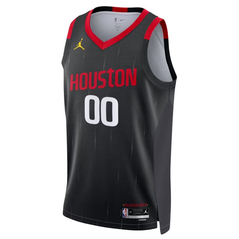 Houston Rockets Black Statement Edition Jersey Custom front