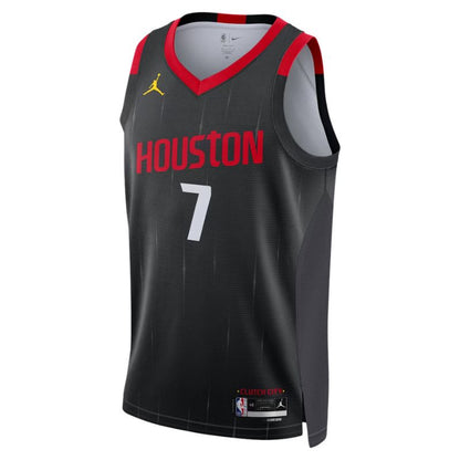 Houston Rockets Black Statement Edition Jersey Kevin Durant #7 front