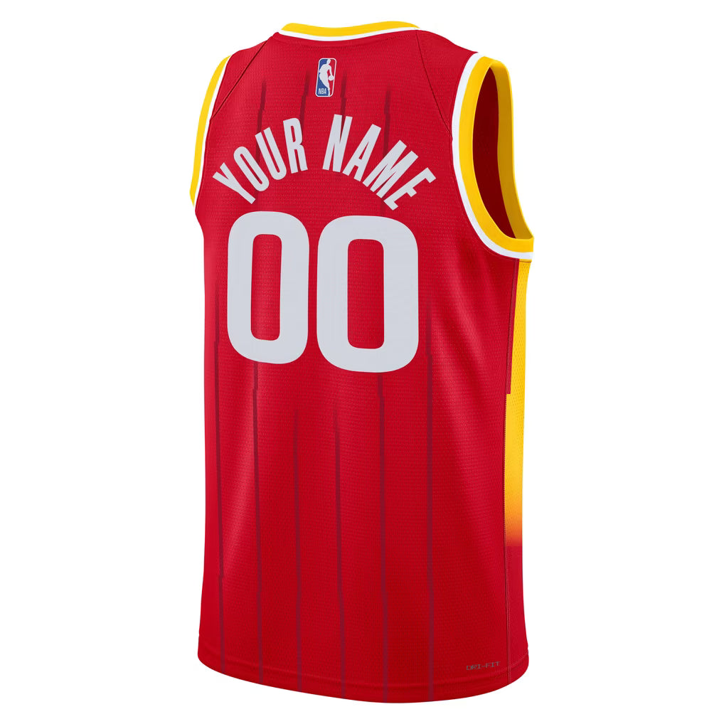 Houston Rockets Red Icon Edition Jersey Custom back