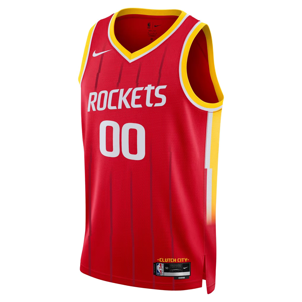 Houston Rockets Red Icon Edition Jersey Custom front