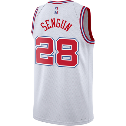 Houston Rockets White 2025-2026 City Edition Jersey Alperen Şengün #28