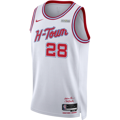 Houston Rockets White 2025-2026 City Edition Jersey Alperen Şengün #28