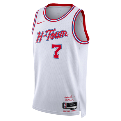 Houston Rockets White 2025-2026 City Edition Jersey Kevin Durant #7