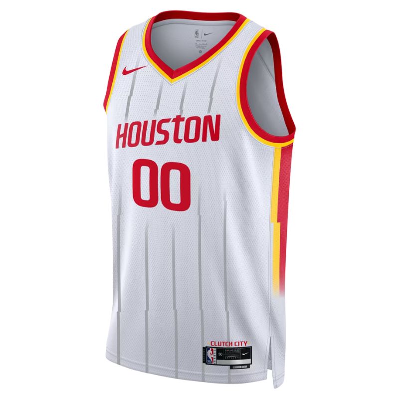 Houston Rockets White Association Edition Jersey Custom front