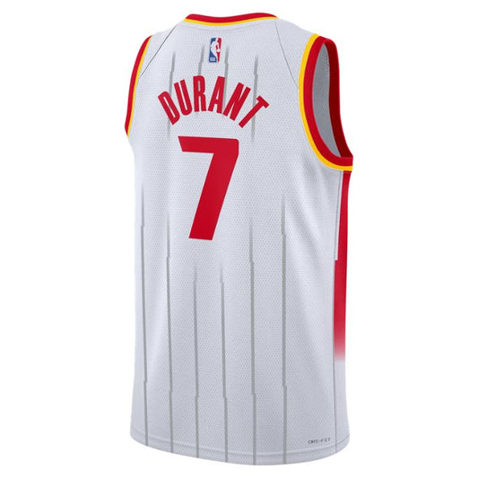 Houston Rockets White Association Edition Jersey Kevin Durant #7 back