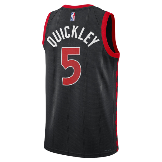 Toronto Raptors Black Statement Jersey Immanuel Quickley #5