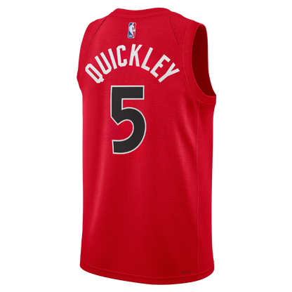 Toronto Raptors Red Icon Jersey Immanuel Quickley #5