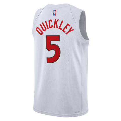 Toronto Raptors White Association Jersey Immanuel Quickley #5