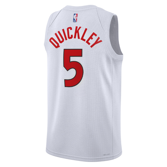 Toronto Raptors White Association Jersey Immanuel Quickley #5