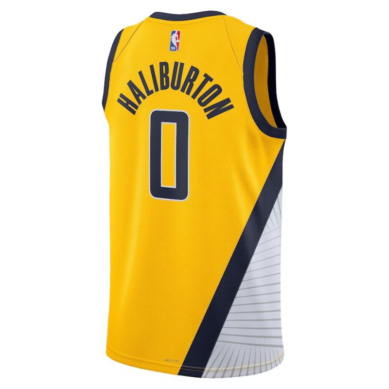 Indiana Pacers Haliburton Jersey back