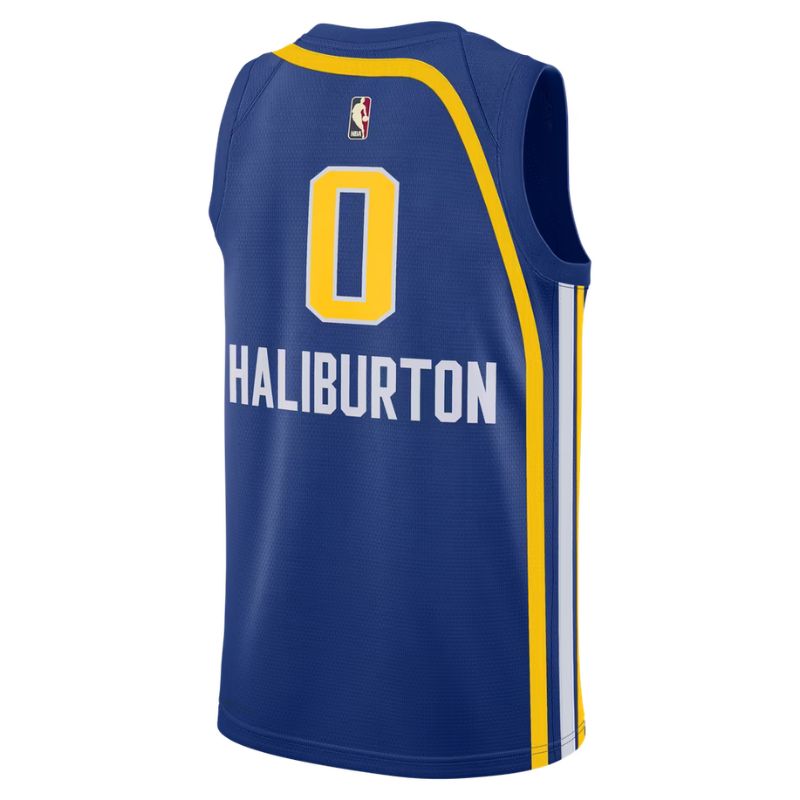 Indiana Pacers Royal Classic Edition Jersey Tyrese Haliburton #0 back