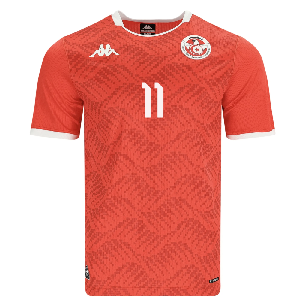 Tunisia 2026 Home Jersey Ismael Gharbi #11