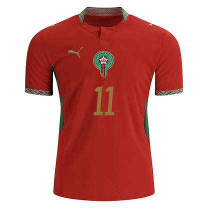Morocco 2026 Home Jersey Ismael Saibari #11