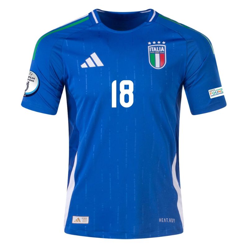 Italy 2024 Home Jersey Barella #18 front