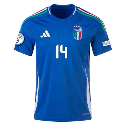 Italy 2024 Home Jersey Chiesa #14 front
