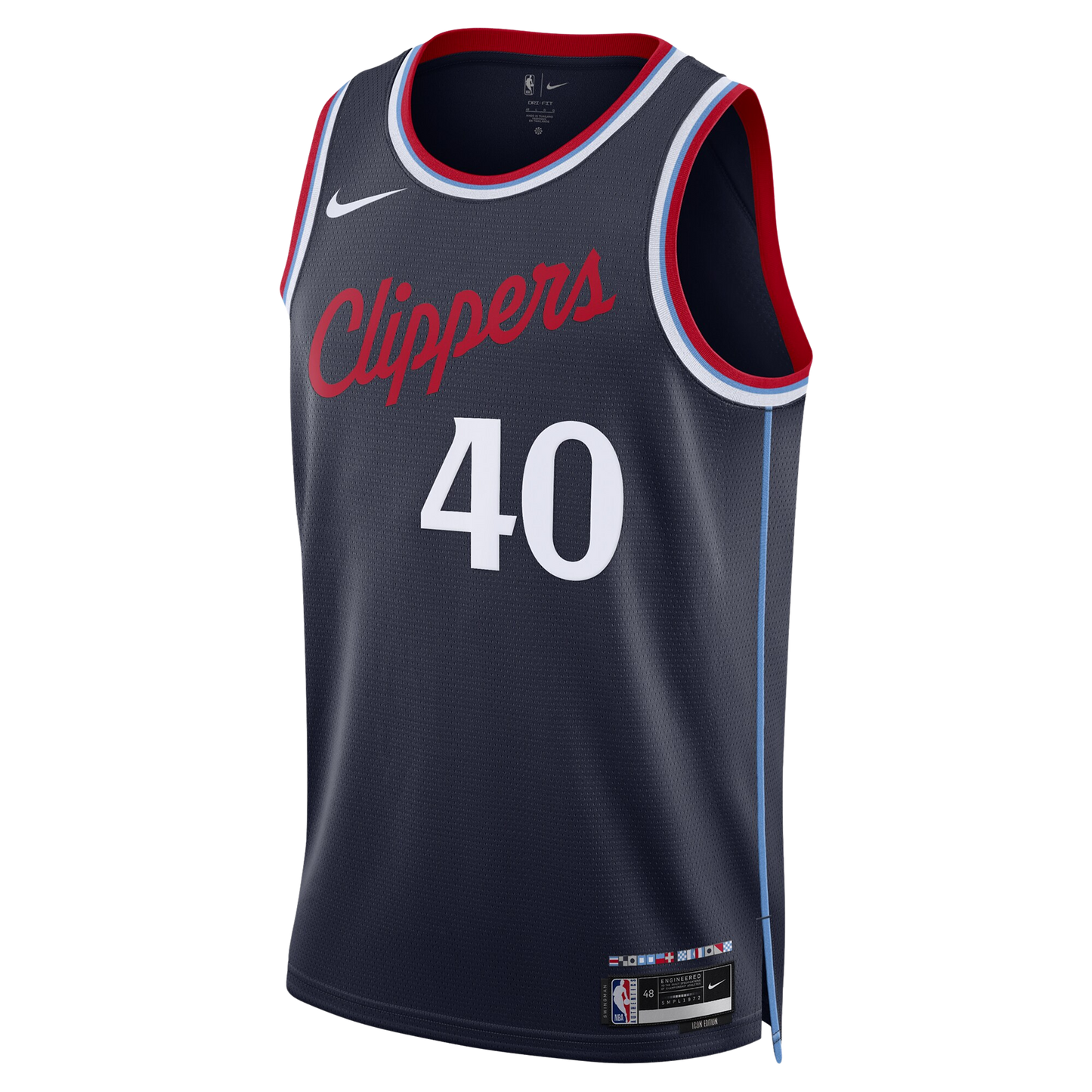 LA Clippers Navy Icon Jersey Ivica Zubac #40