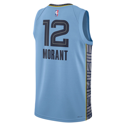 Memphis Grizzlies Blue Statement Jersey Ja Morant #12