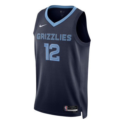 Memphis Grizzlies Navy Icon Jersey Ja Morant #12