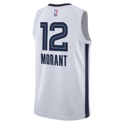 Memphis Grizzlies White Association Jersey Ja Morant #12