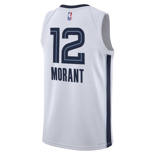 Memphis Grizzlies White Association Jersey Ja Morant #12