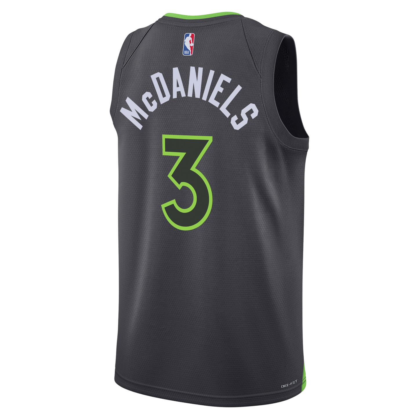 Minnesota Timberwolves Charcoal Statement Jersey Jaden McDaniels #3