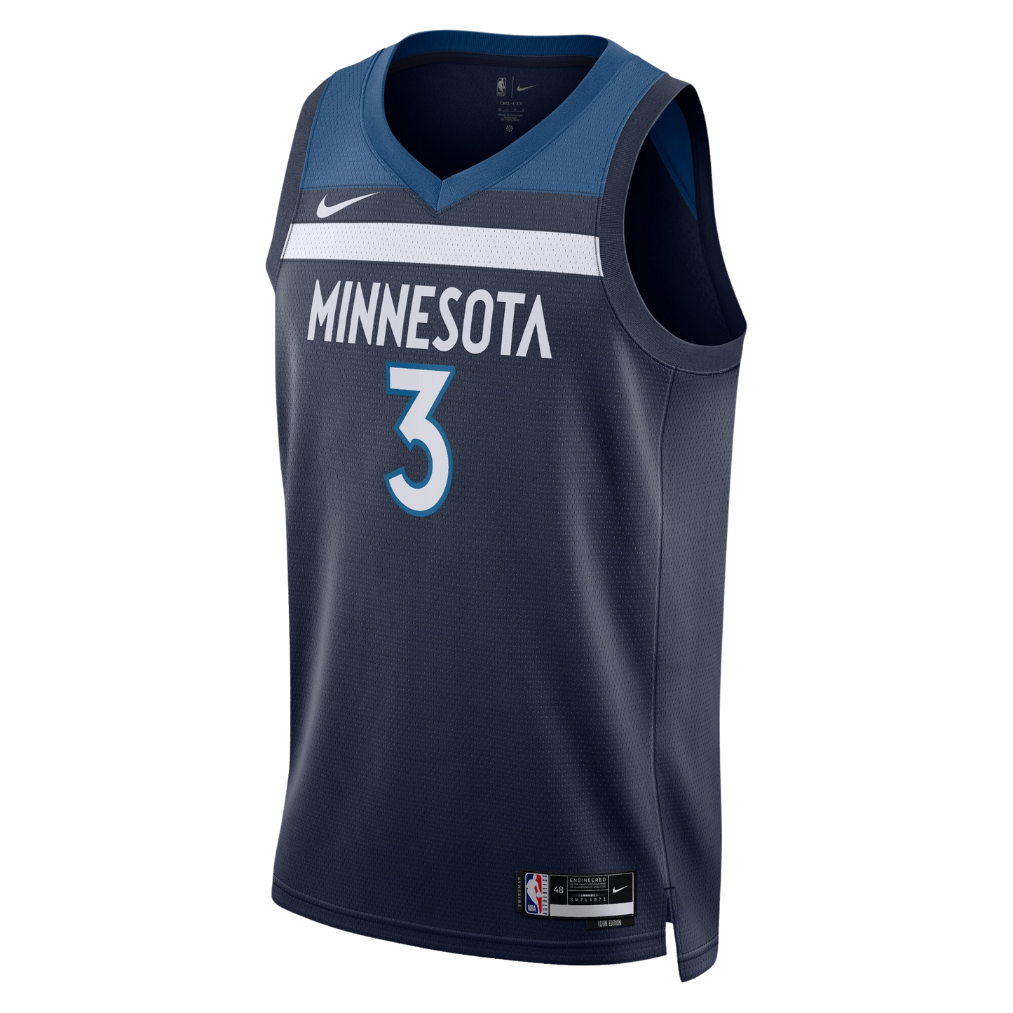 Minnesota Timberwolves Navy Icon Jersey Jaden McDaniels #3