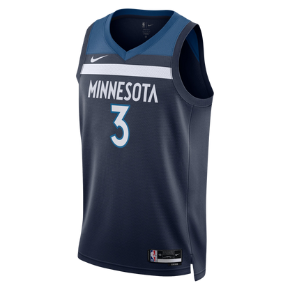 Minnesota Timberwolves Navy Icon Jersey Jaden McDaniels #3