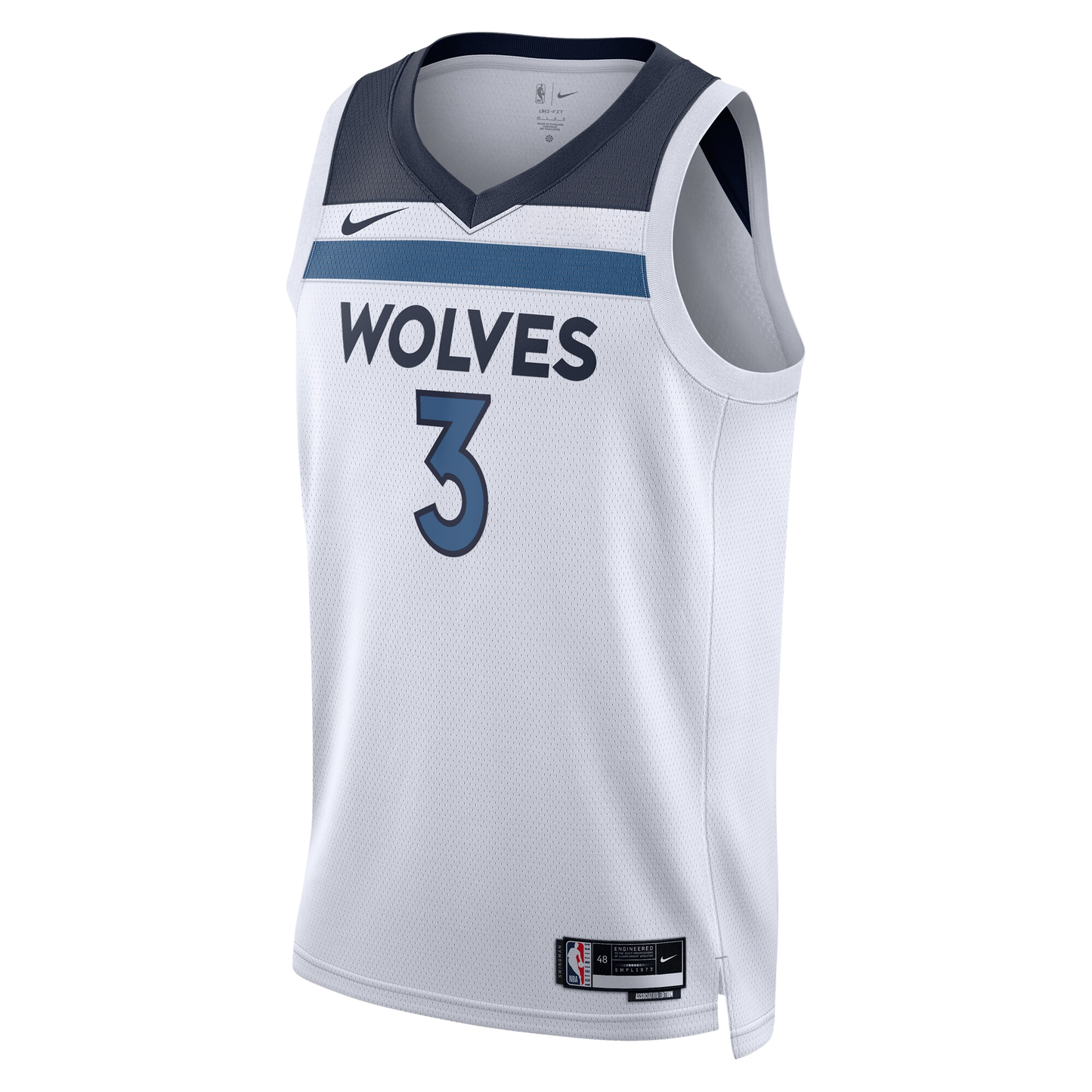 Minnesota Timberwolves White Association Jersey Jaden McDaniels #3