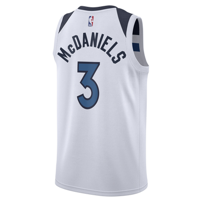 Minnesota Timberwolves White Association Jersey Jaden McDaniels #3