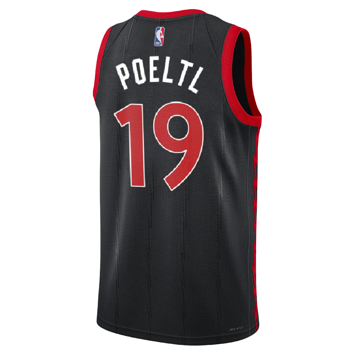 Toronto Raptors Black Statement Jersey Jakob Poeltl #19