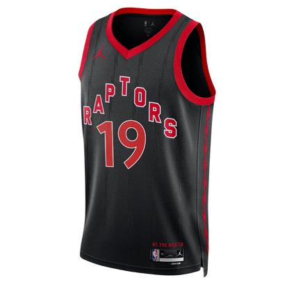 Toronto Raptors Black Statement Jersey Jakob Poeltl #19
