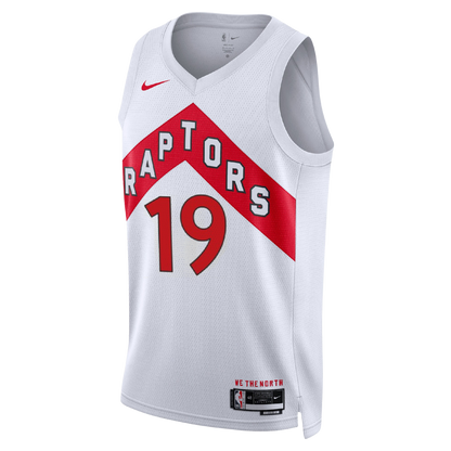 Toronto Raptors White Association Jersey Jakob Poeltl #19