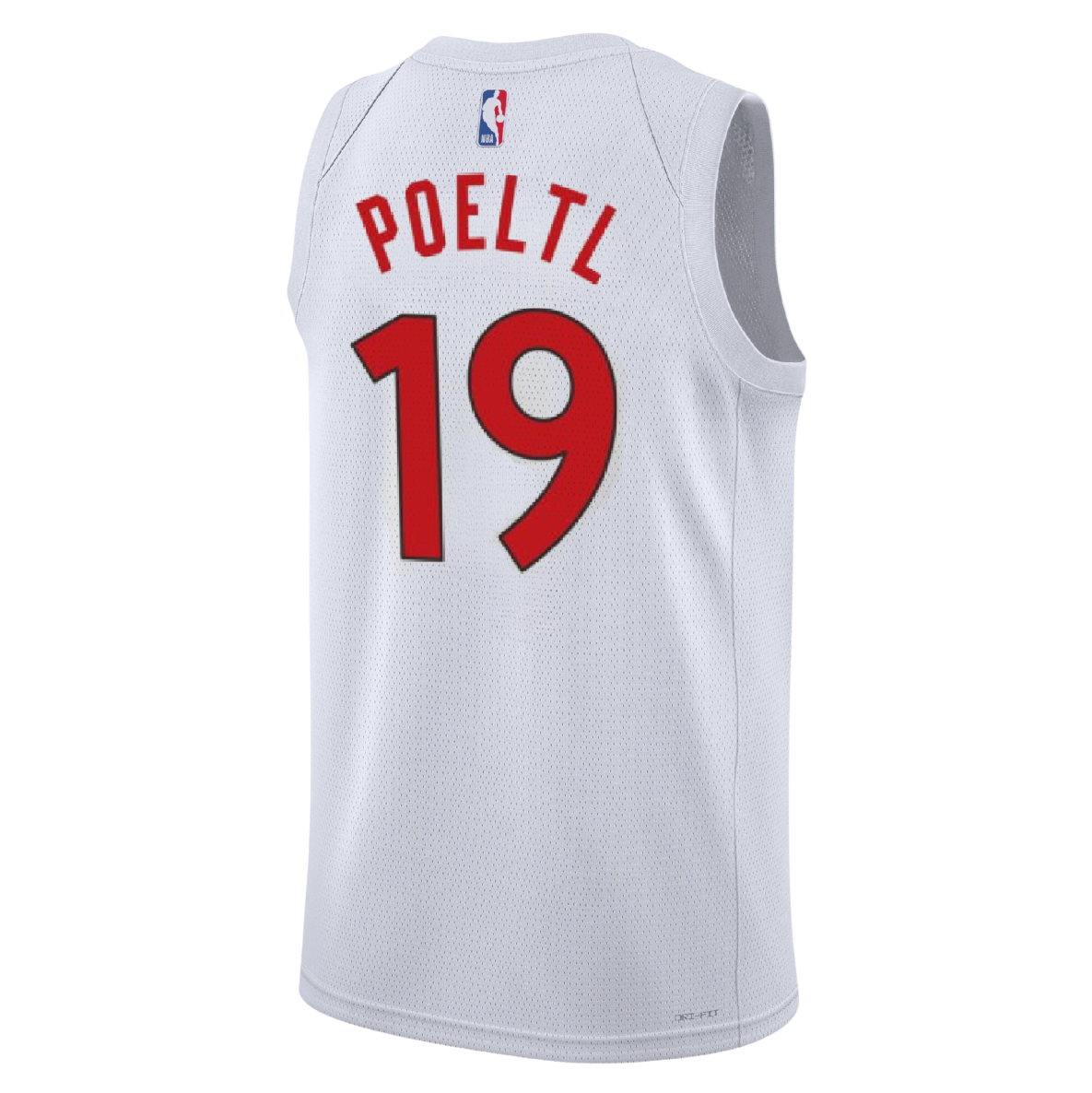 Toronto Raptors White Association Jersey Jakob Poeltl #19